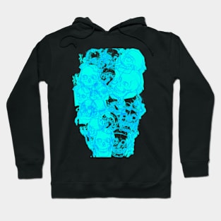 Blue Skull Flame Hoodie